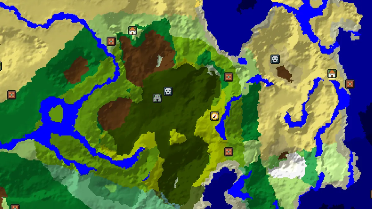 Seed map of seed 4800928747 in a bamboo jungle with a jungle temple and an ancient city near spawn