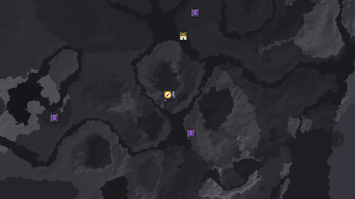 Pale garden finder for seed 9421120236 with the pale garden highlighted around the spawn point