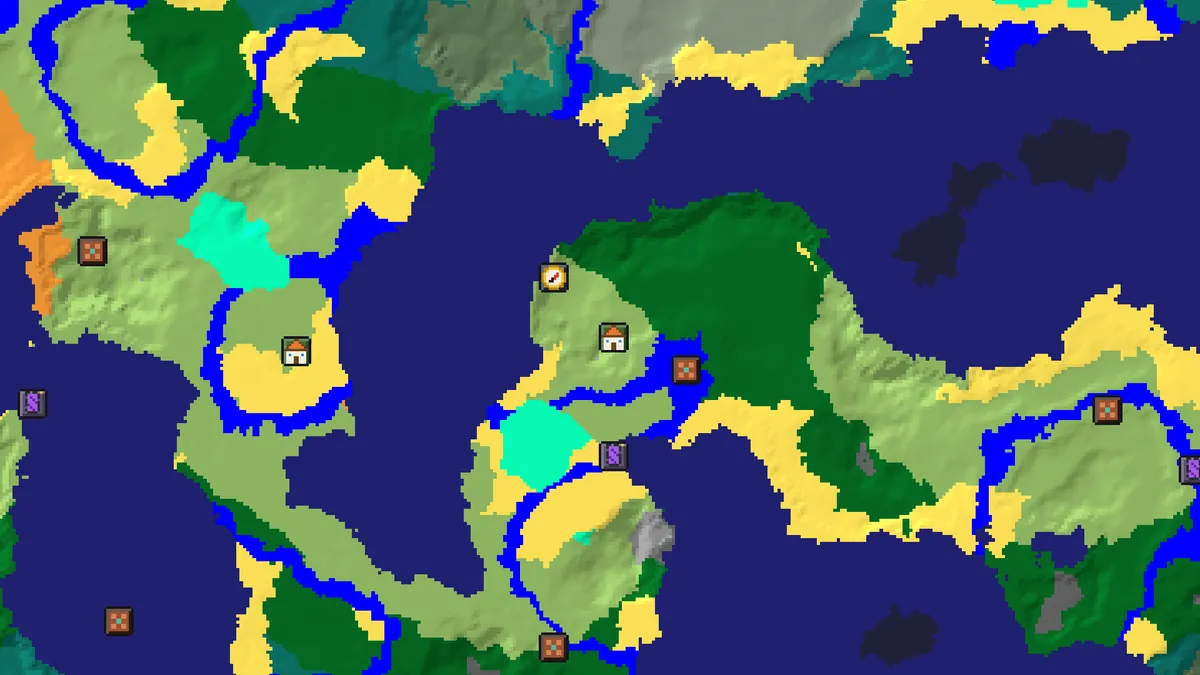 Bedrock village finder for seed 6286692827 with a plains village, trial chambers and a ruined portal near spawn