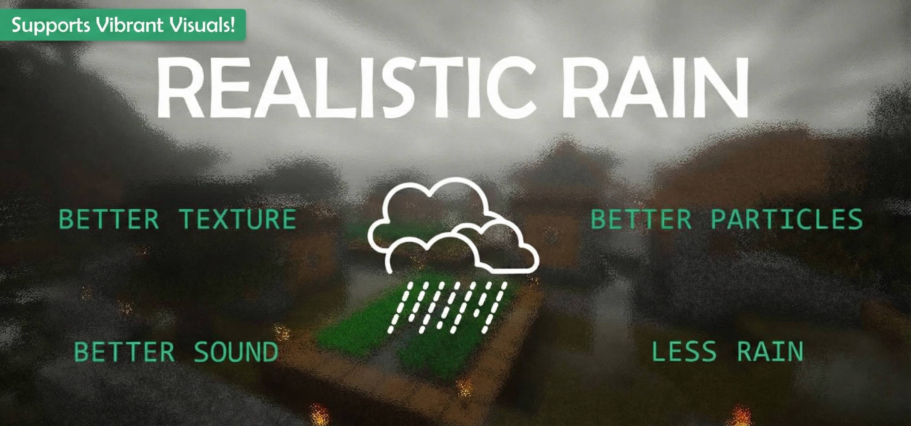 Better Rain pack | Realistic rain! Vibrant Visuals! Less rain! Better rain sound! screenshot 1 of 8