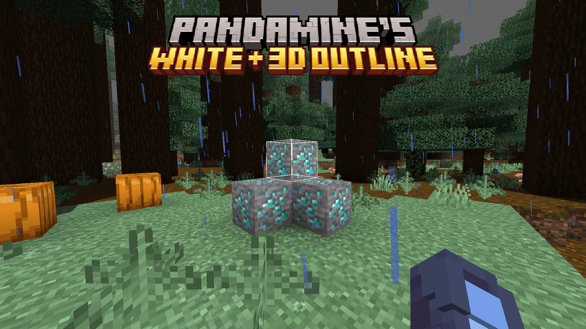 PandaMine's White + 3D + Transparent Block Outline Selection screenshot 1 of 4