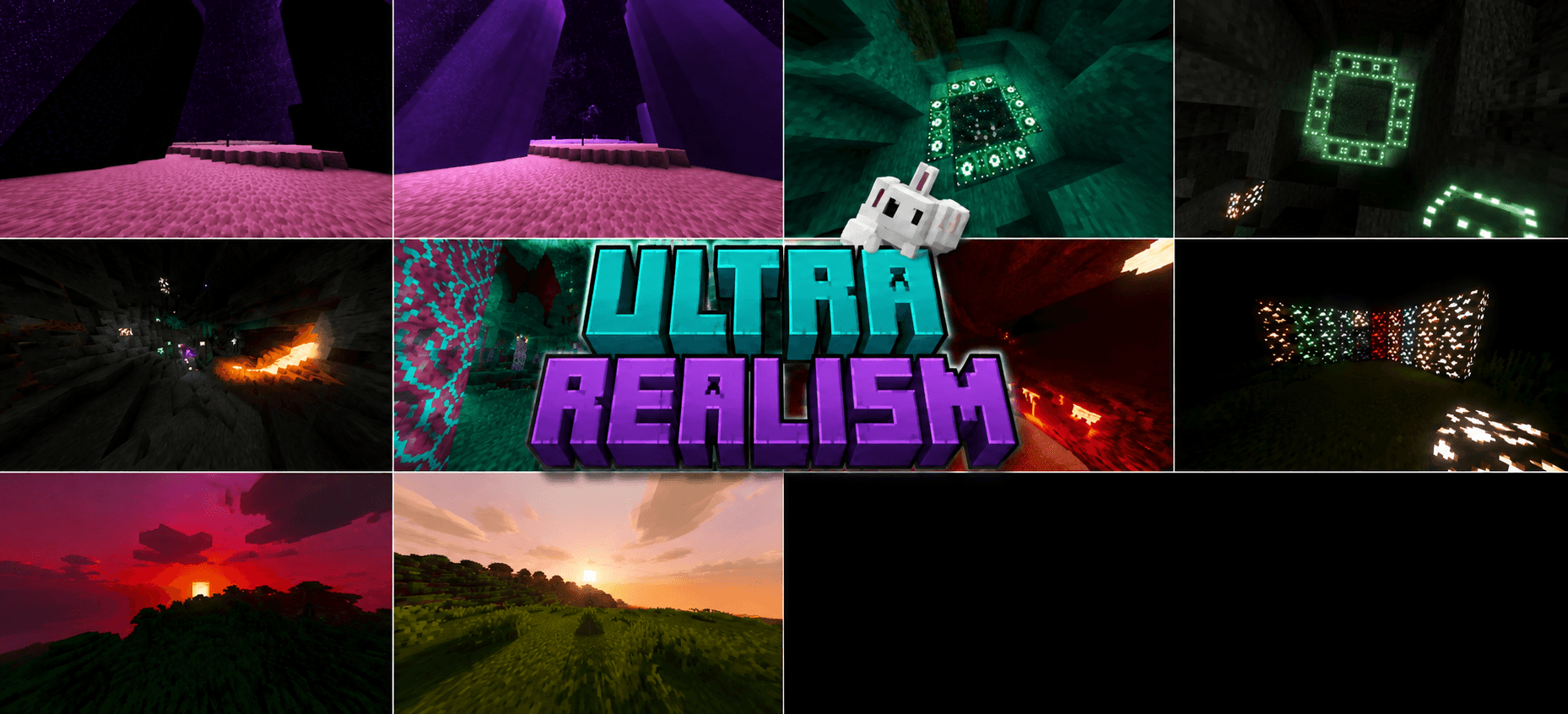 Ultra Realism | High Realistic | 3D Blocks,Glowing Ores | Beautiful screenshot 1 of 12