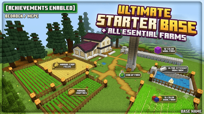 Day-0 Perfect Hardcore Starter Base & Auto Farms | Achievements ON screenshot 1 of 12
