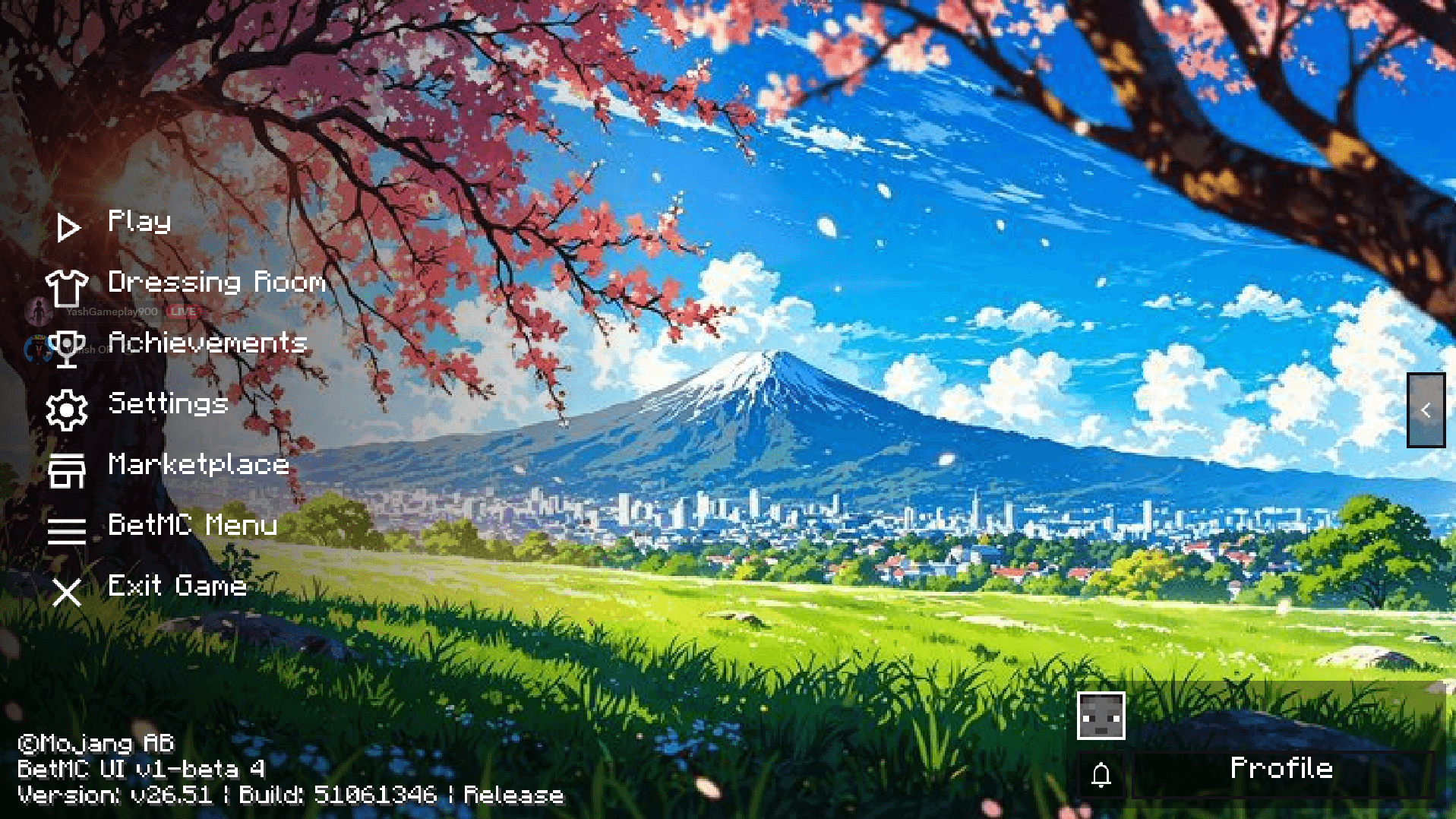 YashGameplay's Main UI screenshot 1 of 3