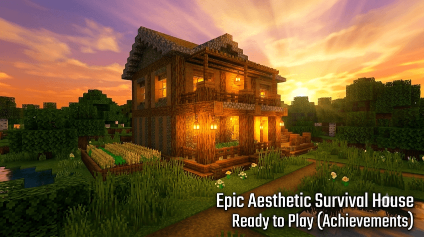 Epic Aesthetic Survival House | Ready to Play (Achievements) screenshot 1 of 12