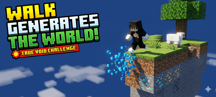 Walk To Generate The World | True Void Survival Challenge screenshot 1 of 3