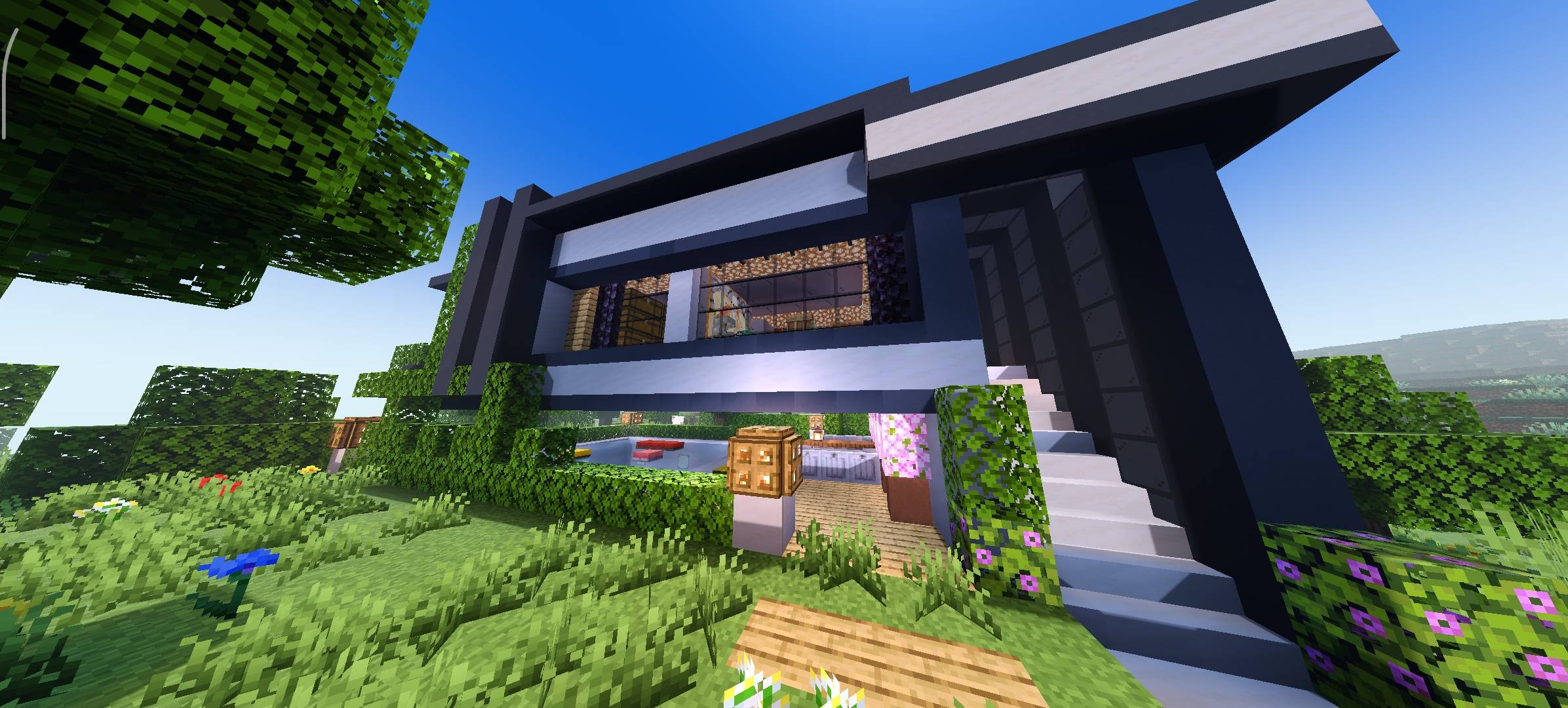 Minimalist mansion with pool screenshot 1 of 8