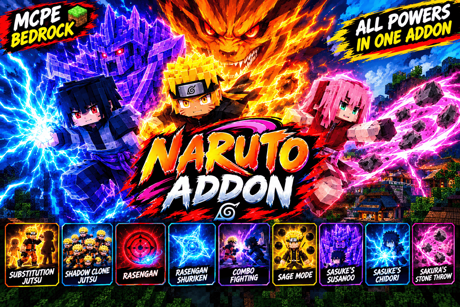 Epic Naruto Addon (1.21+) screenshot 1 of 12