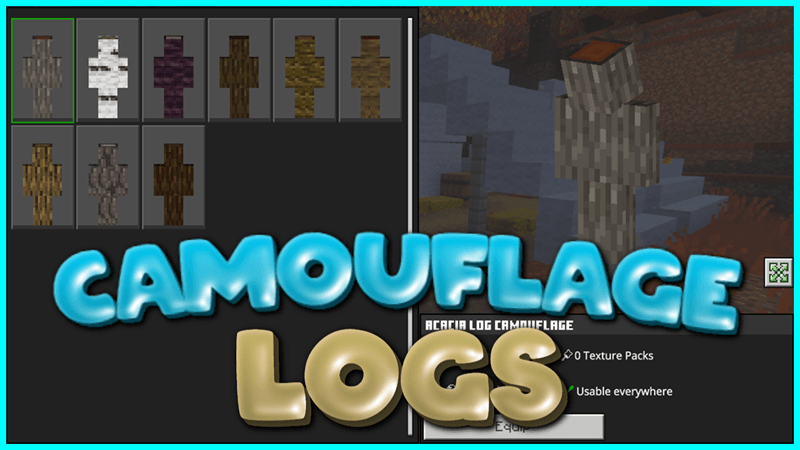 Player Camouflage Logs Skin Pack screenshot 1 of 2