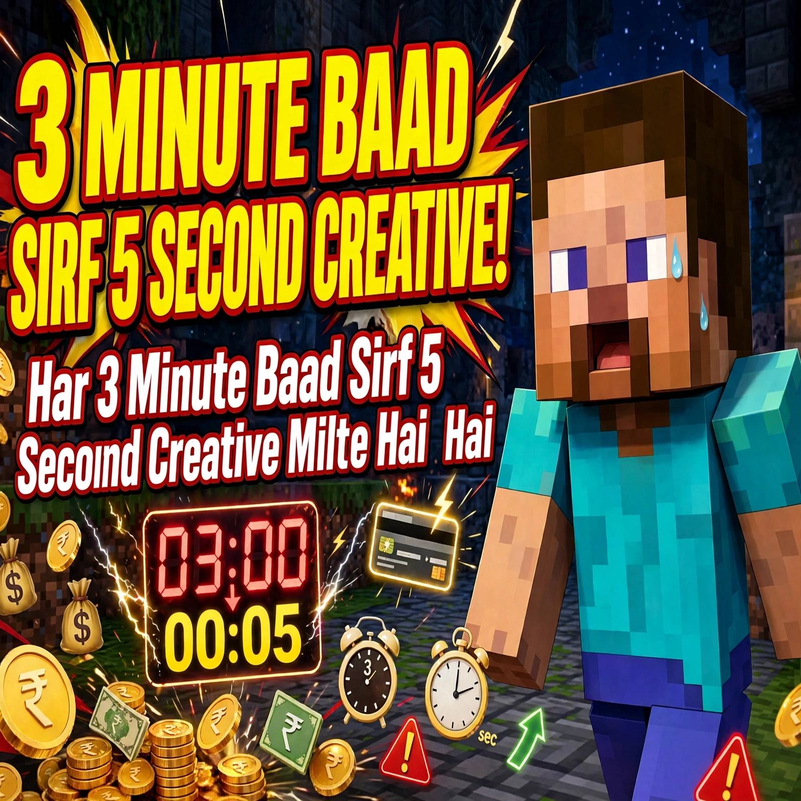 Every 3 min we get creative for 5 sec screenshot 1 of 1