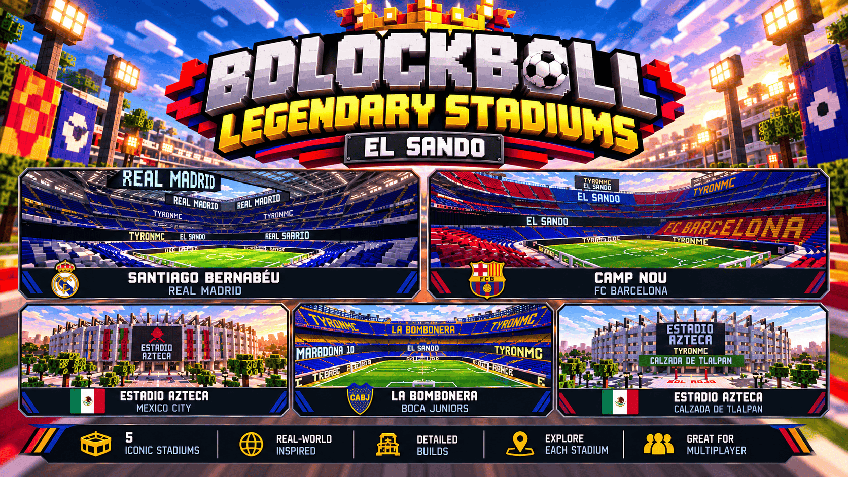 BLOCKBALL: LEGENDARY STADIUMS | EL SANDO screenshot 1 of 10