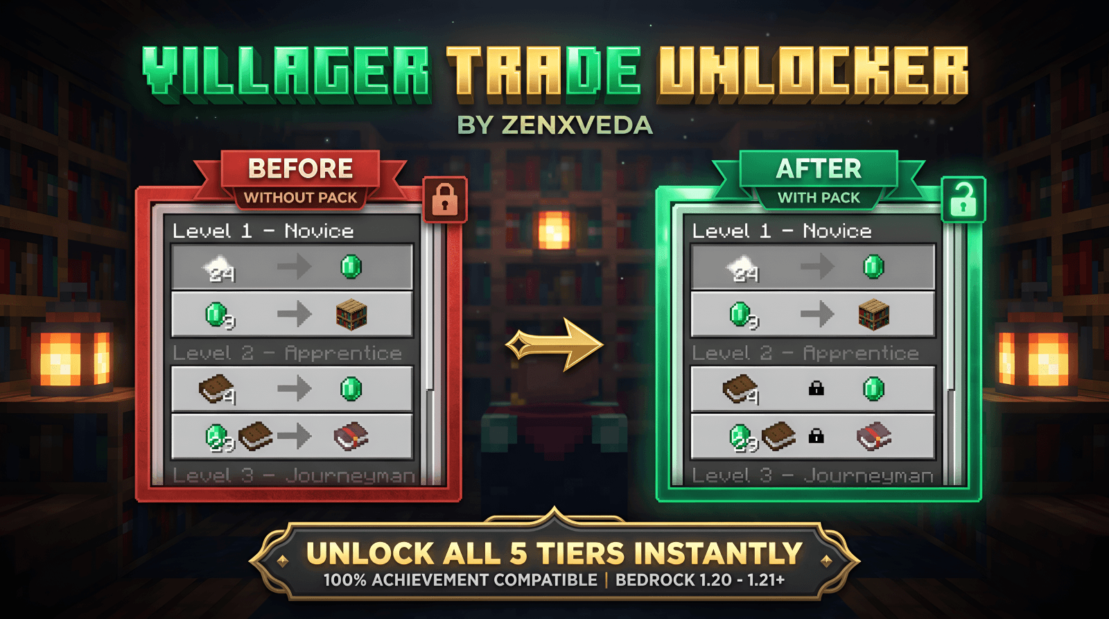 Villager Trade Unlocker by ZenXveda screenshot 1 of 5